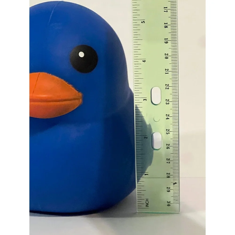 Sunny Days Entertainment Squishy Duck Blue Rubber Ducky Sensory Toy 5 Inch NEW